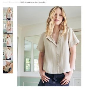 QUINCE 100% Linen Top